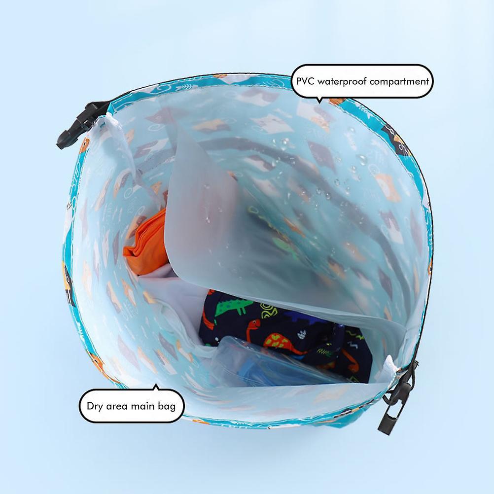 Kids Dry Wet Separated Swimming Bag Portable Waterproof Backpack Gym Sports Pool Beach Gear Bag