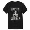 Death To The World  Eastern Orthodox Schema Golgotha Cross TShirt 100 Cotton ONeck Summer Short Sleeve Casual Mens Tshirt