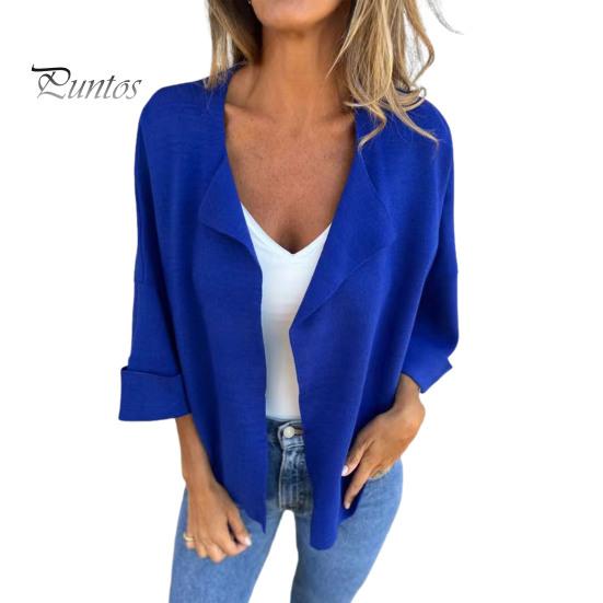 

Женское пальто с лацканами, длинный рукав, стандартный фасон, куртка, однотонная, открытая спереди, весна-осень, искусственная замша, верхняя одежда M