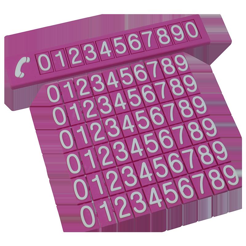 Colorful Car Phone Number Plate: Temporary Parking Solution & Interior Accessory