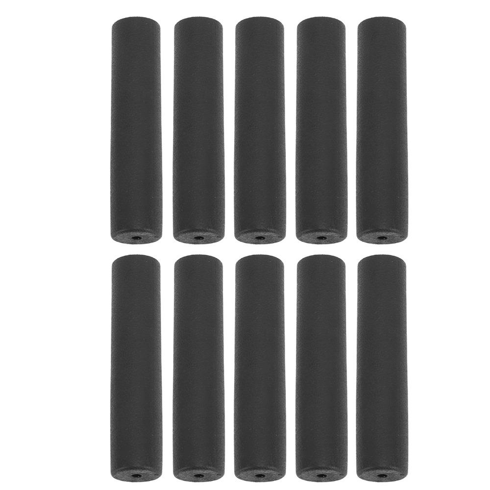 10pcs Black Handle Sleeves Anti Slip Grip Tubes Durable Replacement Grips  Curved Handles
