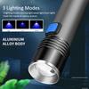 Lanterna UV 395nm Luz Negra Zoomable USB Recarregável Luz UV Lanterna Ultravioleta para Detector de Urina de Animal de Estimação Resina de Cura