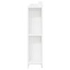 Headboard Cabinet with Storage White Wood Based Material