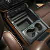 For 14-18 Chevy Silverado GMC Sierra Interior Cup Holder Frame Trim Carbon Fiber