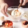 4pcs Kitchen Tools Measuring Spoons Cups Set Wood Handle Stainless Steel Teaspoon Coffee Sugar Scoop Cake Baking Cooking Gadgets