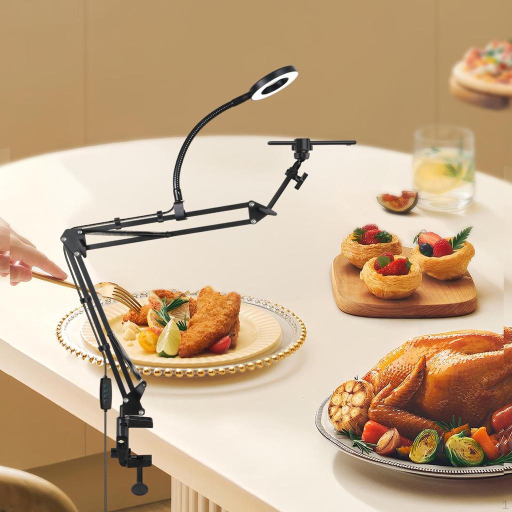 Desk Stand Lazy Bracket Sturdy Adjustable Selfie Tablet Support for Office Live Streaming