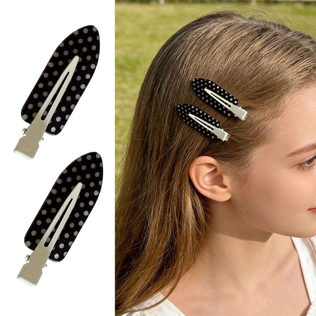 1 Pair Cute Round Dot Hairpins For Girls And Women Stylish Hair Clip Secure Grip without Break Designing