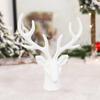 Deer Silicone Mold Deer Head Christmas Plaster Molds 3D Deer Head Shape Cake Topper Mold 3D Mould For Fondant Candy Cupcake