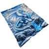 Cozy Blue Dragon Flannel Throw Blanket-Soft Lightweight & Warm for Sofa Office Chair Camping & Travel | Durable Polyester Fabric