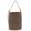 Tote Bucket PU Italy [Gussio Italy] Bag, One-Shoulder, Style, Stylish, Women's Fashion, Leather, 12-1177 (DARK BROWN)