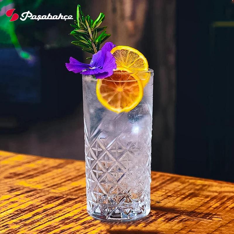 1/2/4pcs 11oz Highball Glasses Barware Collins Tumbler for Water Juice Beer and Cocktail Glass Drinking Set Glassware Cocktails