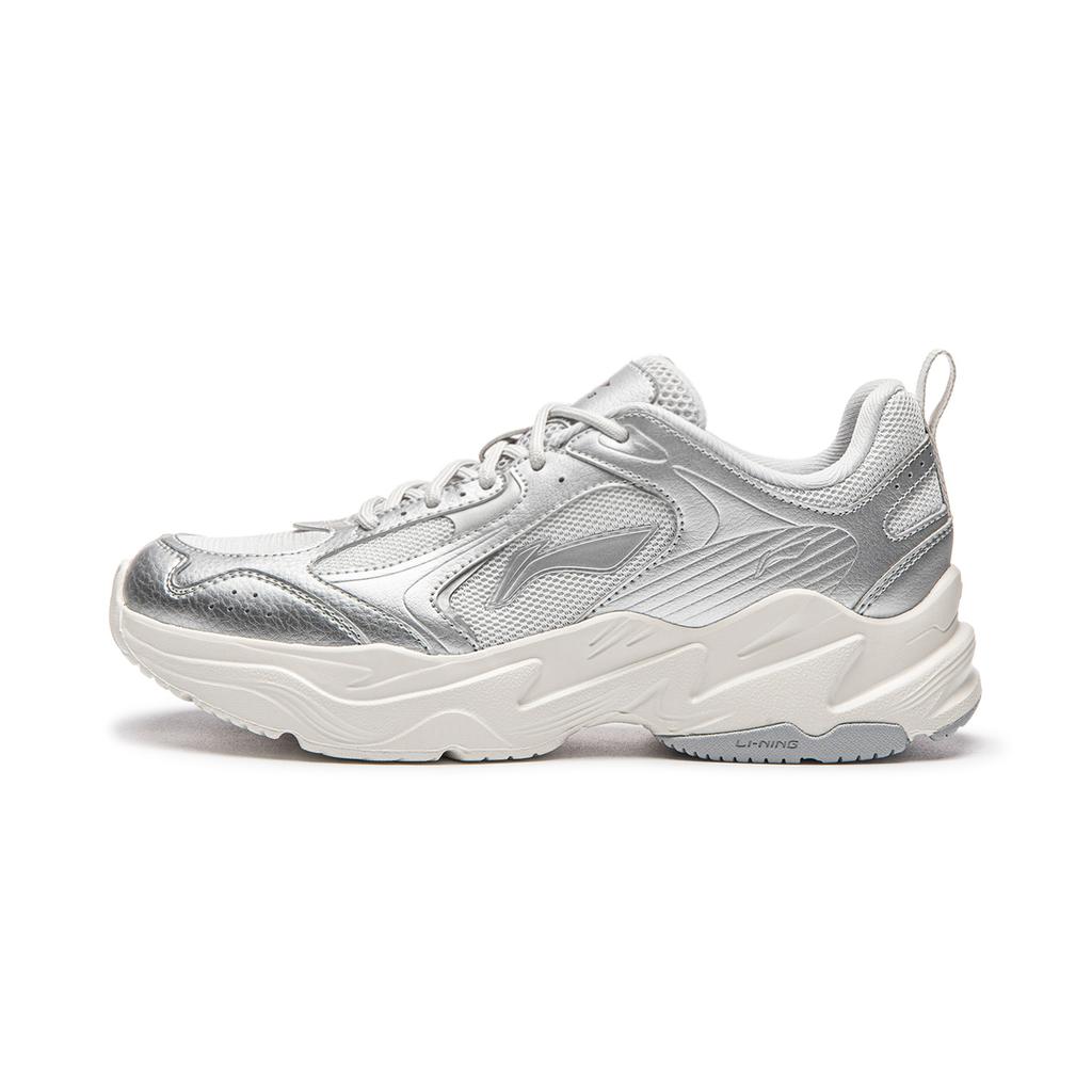 Li Ning Cloud Returns Casual Shoes Women's Low Top Silver AGCW482-3