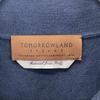 TOMORROWLAND 61-02-12-02002 Navy Silk Cotton Knit Polo Shirt SESIA Tops M NavyUsed