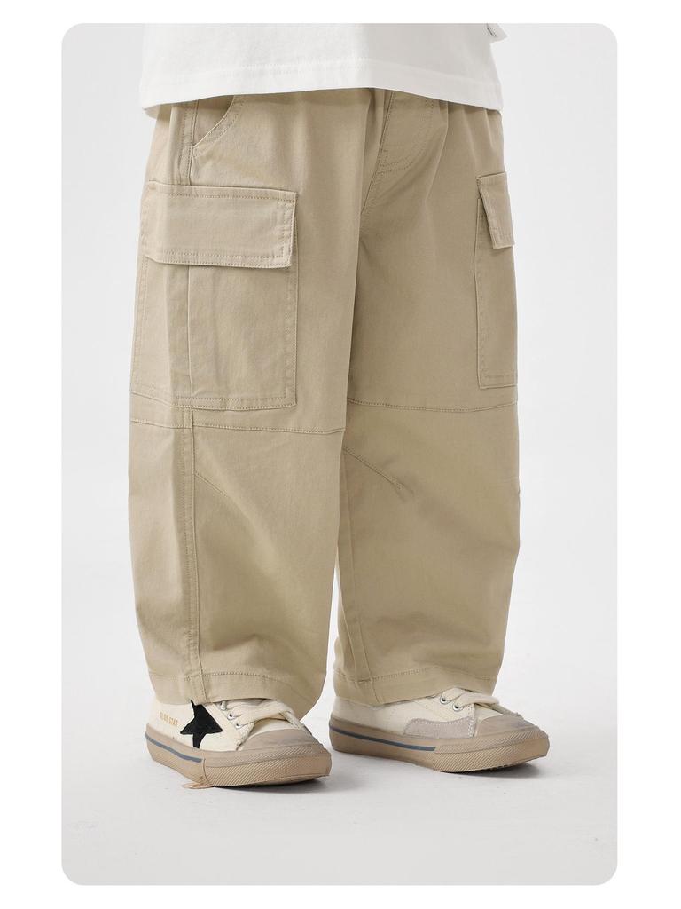 European Boys' Trendy Workwear Pants - Spring/Autumn 2026 Collection for Toddlers and Kids