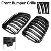 Blank Svart Frontfanger Nyregrill Grill Passer BMW X3 F25 2011-2014 Dobbel Linje