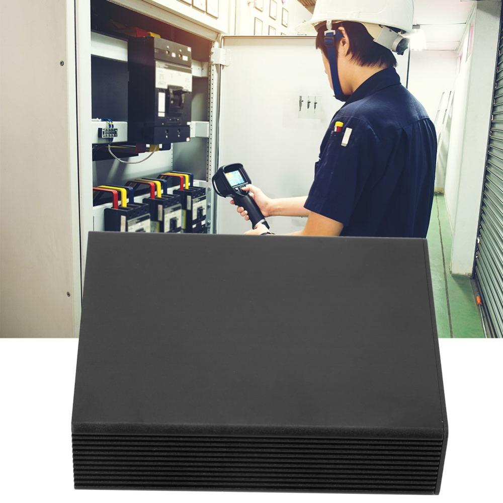 27*82*100mm Printed Circuit Board Instrument Box Aluminum Black Electronic Project Case
