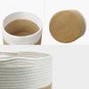 Woven Cotton Rope Basket for Flowers - Modern Indoor Flower Pot and Storage Solution