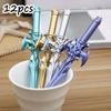 12pcs 0.5mm Black Gel Pen Student Office Writing Pens Material Sword Shaped For Student Gel Pen Drawing Cards Back To School Season