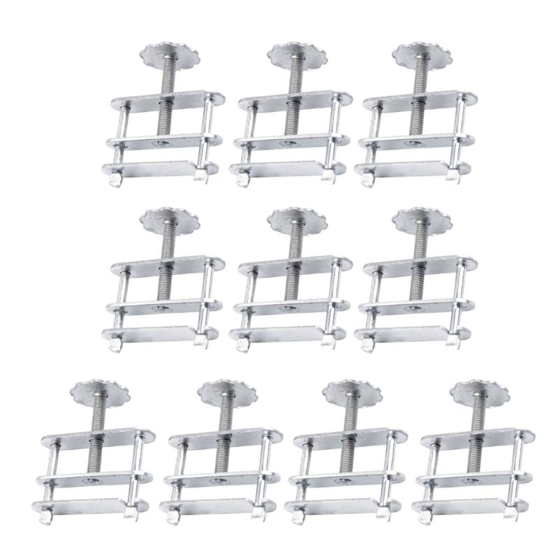 10Pcs Adjustable Metal Water Pipe Hose Clip Tube Clamps Leakproof Screw Clamps Spring Clamps For School Laboratory Tube