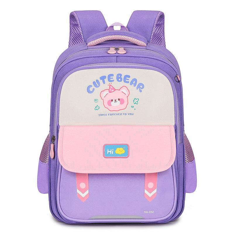 Children's schoolbag princess girl primary school students backpack dirt-resistant and lightweight