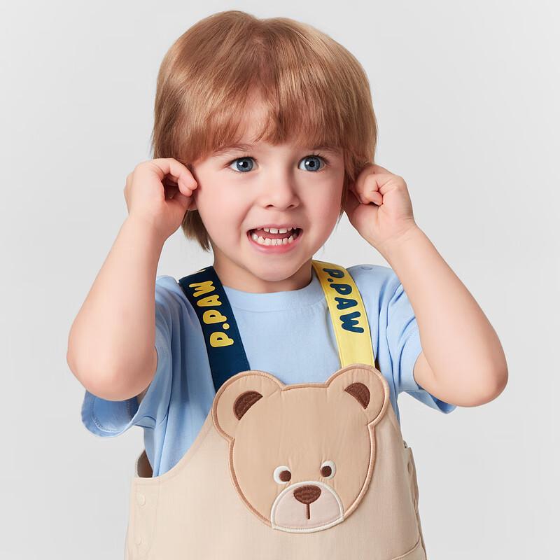 PawinPaw Baby Boy Adjustable Cartoon Bear Overalls