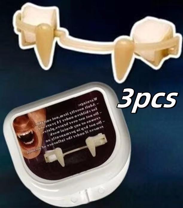 Vampire Fake Teeth Retractable Dentures Props Arty Costume DIY Cosplay Fake Teeth Trick Props Decor Halloween Masquerade Supplie