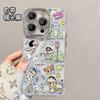 New Cute Graffiti Small New Application Apple 11promax Mobile Phone Case 11 Soft Case 11 Cartoon 11 Fine Hole Anti-drop