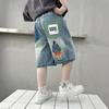 Kids' Cool Summer Denim Shorts 2026 - Mid and Big Boys' Stylish Seven-Point Length