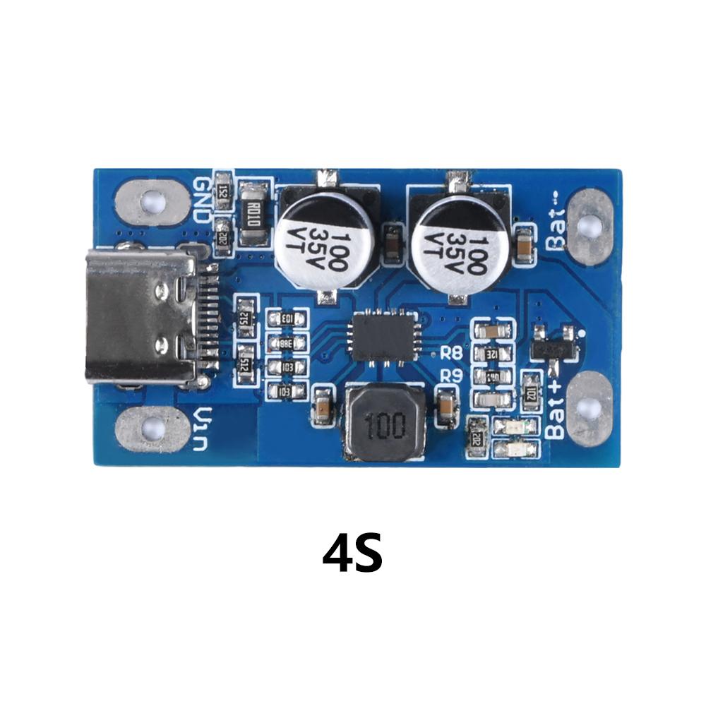 

Type-C USB 1/2/3/4S BMS 4.2V 8.4V 12.5V 16.8V 2A Lithium Battery Charging Boost Buck Module Support Fast Charge With Indicator
