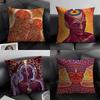 Visionary Spiritual Artist Alex Grey Pillow Case Natural Linen Double-Sided Printing Sofa Home Decor Cushion Cover