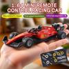 Non-Toxic 1/64 Desktop Rc Drift Racing Car Mini 2.4G Alloy Remote Control Car With Light Adjustable Speed Cars Toy For Children Adult Gift