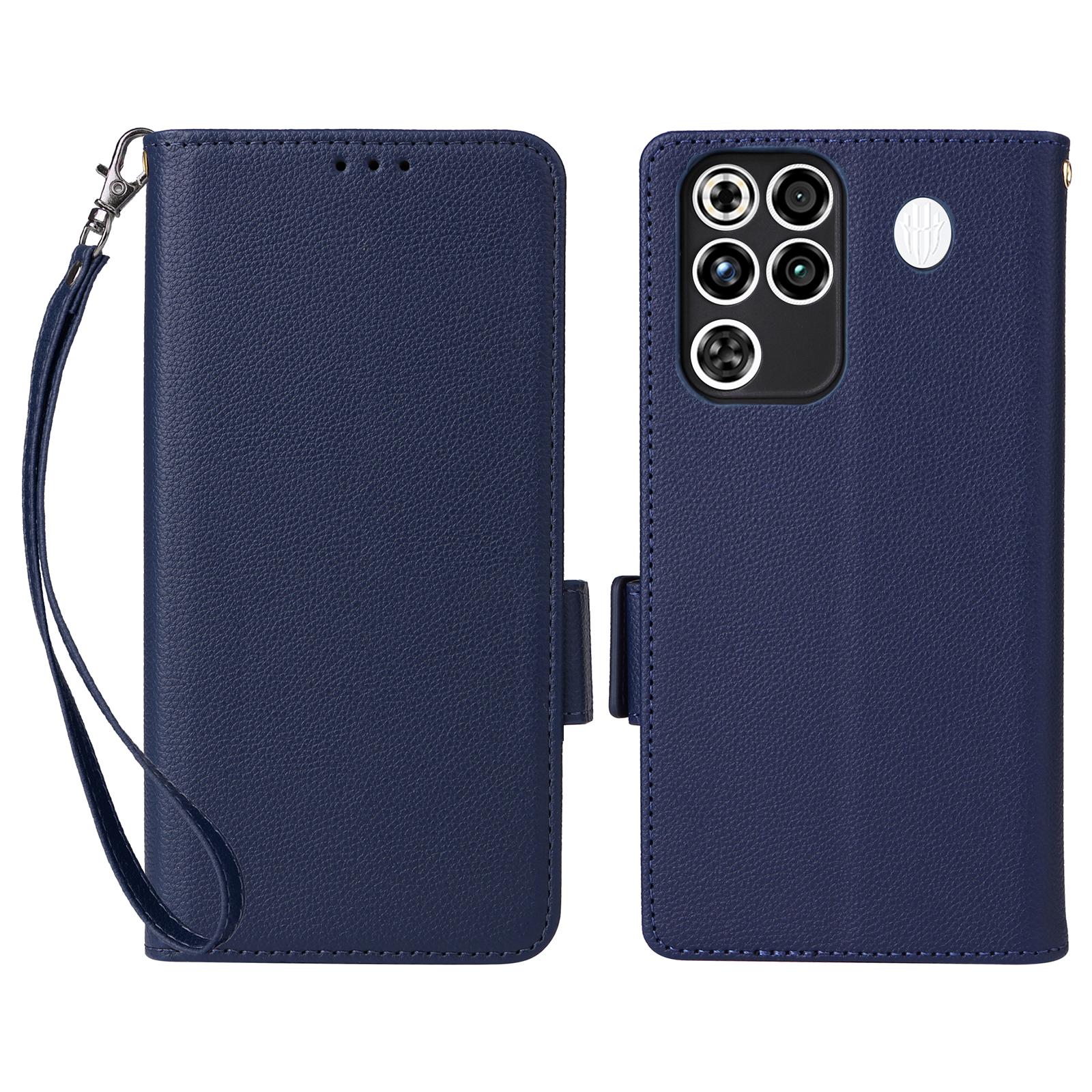

For ZTE nubia RedMagic 11 Pro 5G/11 Pro+ 5G Case Litchi Texture Wallet Leather Phone Cover with Wrist Strap