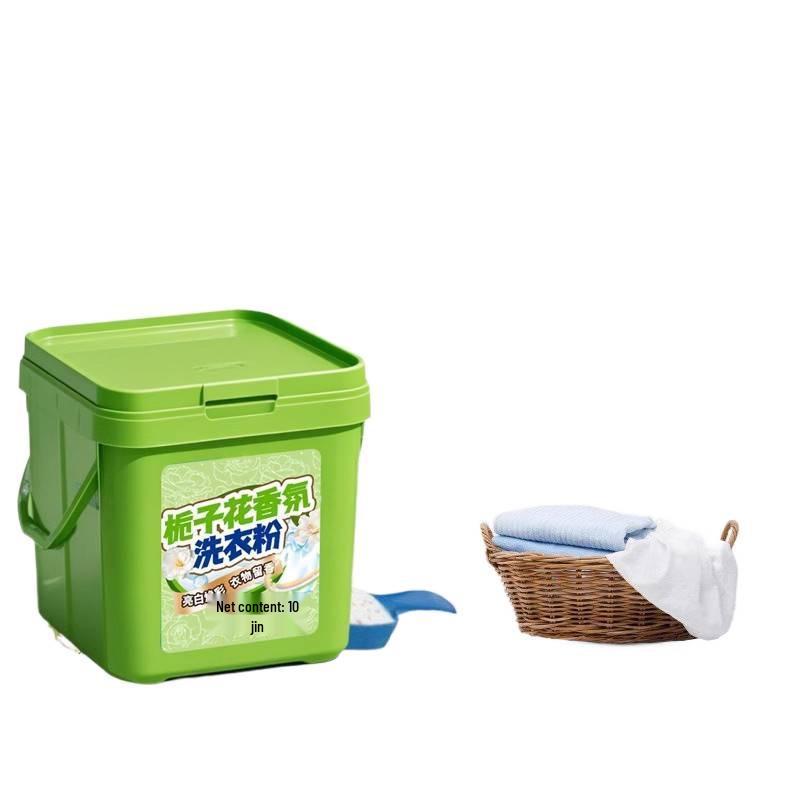 Waschmittel mit Gardenienduft - Großer Eimer, Lang anhaltender Duft, Kraftvolle Fleckenentfernung, Haushaltsschaufel enthalten.