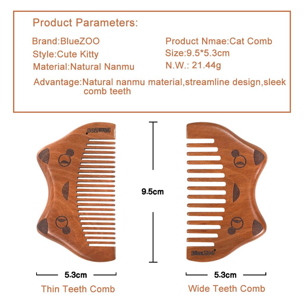 wide tooth cat comb