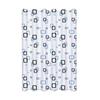 Shower Curtains Small Square Print Waterproof PEVA Material Bathroom Partition Curtain Modern Style Quick Dry with Hooks 111cm