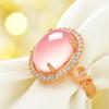 Sace Gems Klassisk kobberlegering Zircon Ring Dame Smykker Bryllupsløfte Festgave Åpen