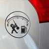 Lustiger Messgerät Zigarettenfigur Auto Kraftstofftank Verschönerung Dekoration Aufkleber