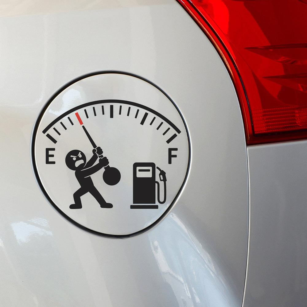 Lustiger Messgerät Zigarettenfigur Auto Kraftstofftank Verschönerung Dekoration Aufkleber