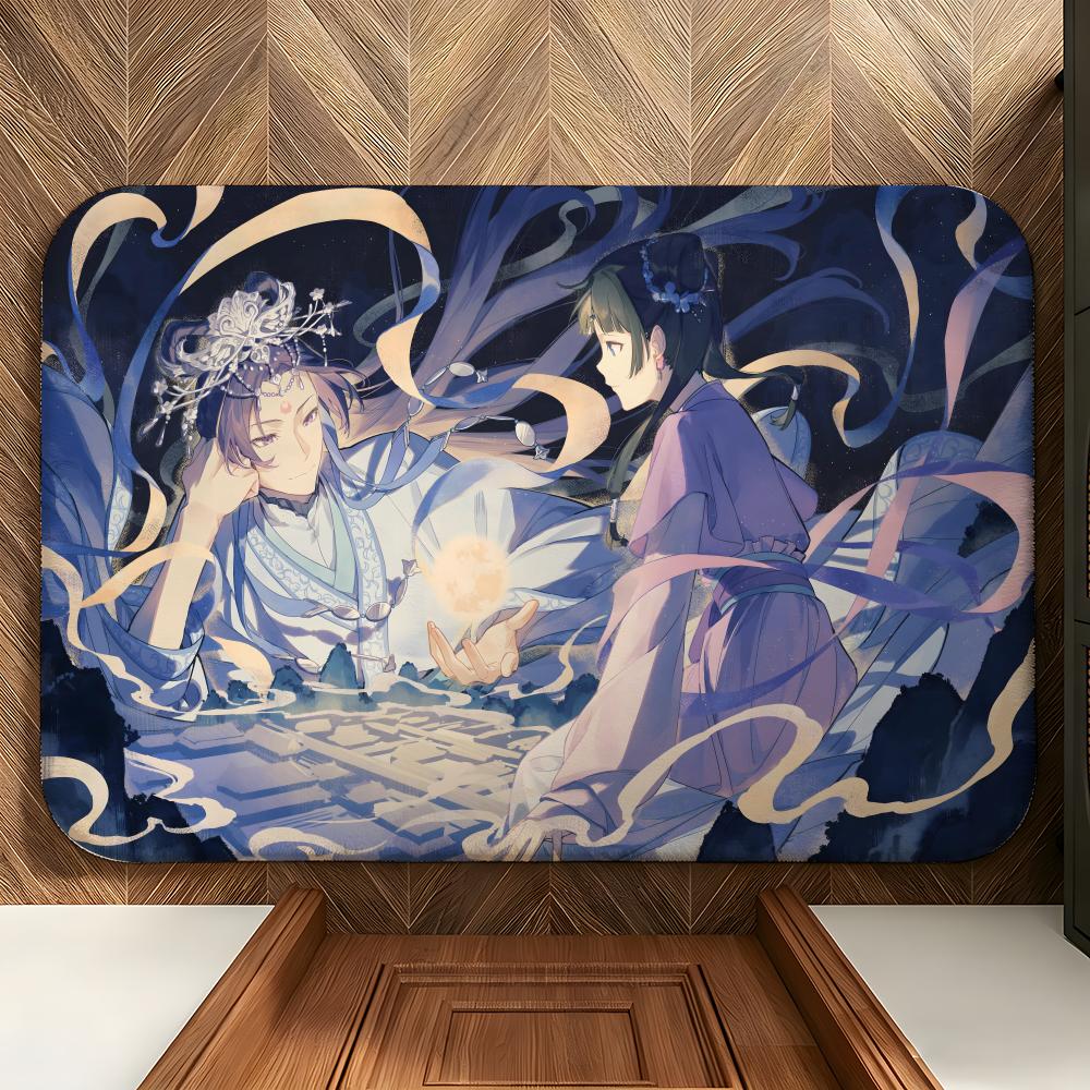 Anime T-The Apothecary D-Diaries Floor Mat Soft Flannel Floor Mat Suitable for Entryways, Living Rooms, Bedrooms, and Bathrooms