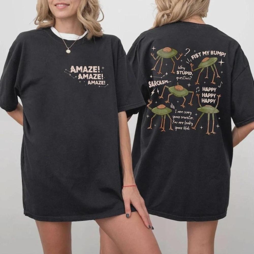 Maglietta Vintage Project Hail Mary Rocky Amaze Moda Uomo Donna Girocollo Cotone Top Maglietta per Amanti dei Libri
