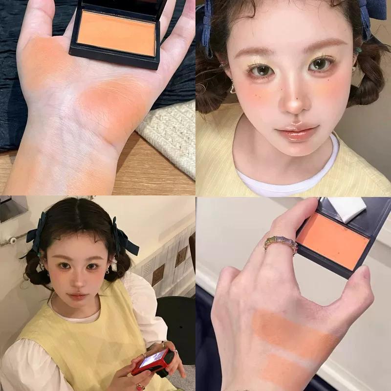 Ins-Style Blush Cream Egg Yolk High-Saturation Yellow Eyeshadow All-In-One Spring Colorful Lemon Ginger Yellow Blush Palette