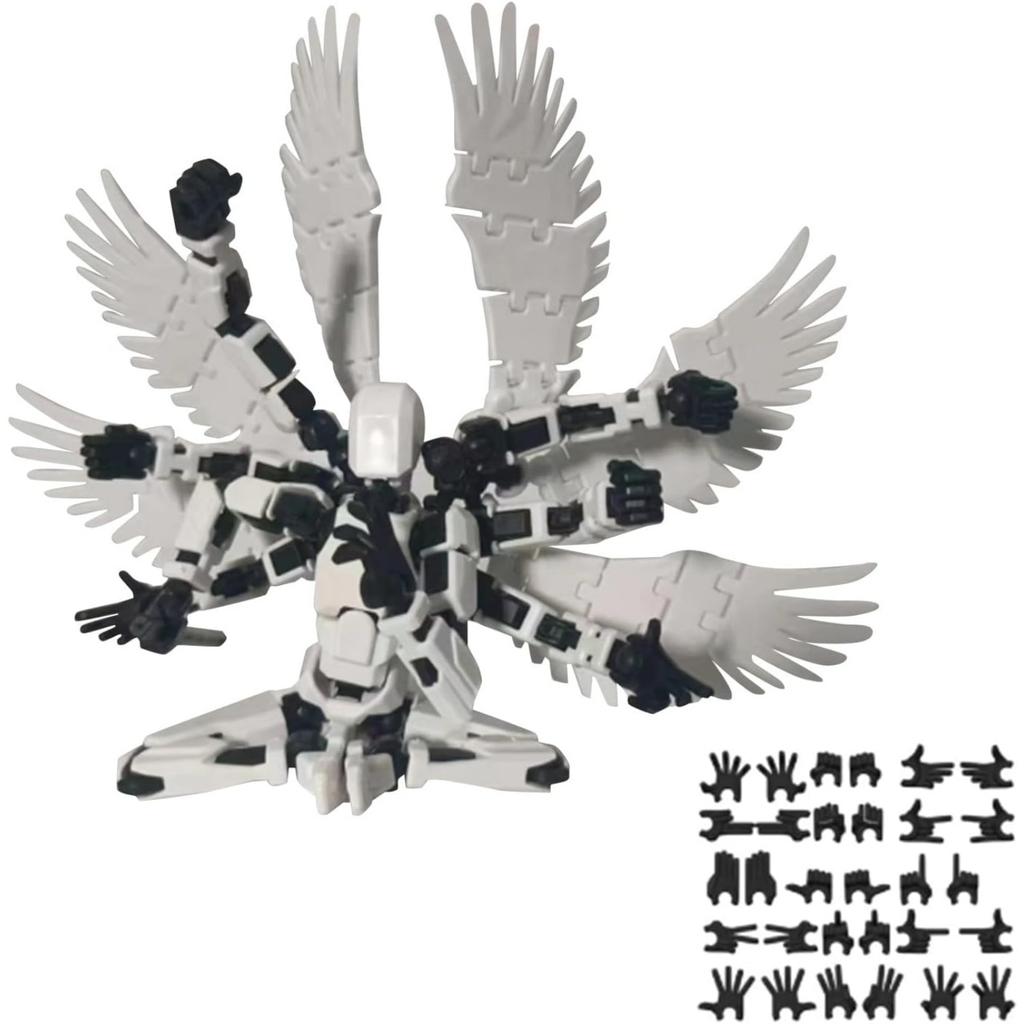 Mythological Figure PVC Model, 3D Printed Multi-Joint Full Body Movable Robot Titan 13, for Stop Motion Animation Adult Desktop Decor