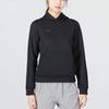 Under Armour Solid Color Hooded Sports Sweatshirt Women tops Black 22600306-001