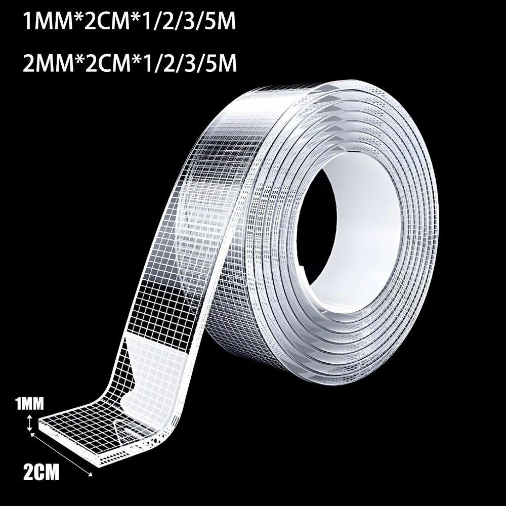 New 1/2mm Ultra-strong Double-sided Adhesive Upgraded Removable Clear Nano Tape Reusabl Waterproof Grid Adhesive Tapes