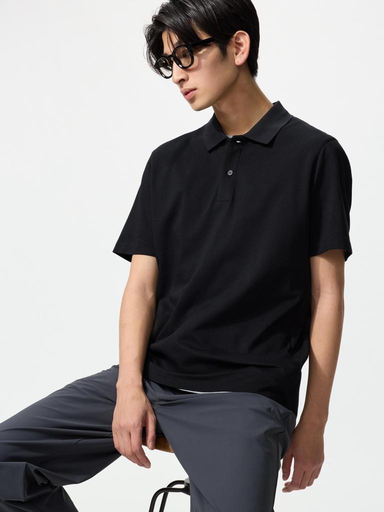 Uniqlo Airism Cotton Pique Polo Shirt