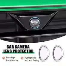 Universal Car Camera Lens Protector 2PCS Rear View Backup Camera Cover 360° Camera Protection Anti Scratch Waterproof