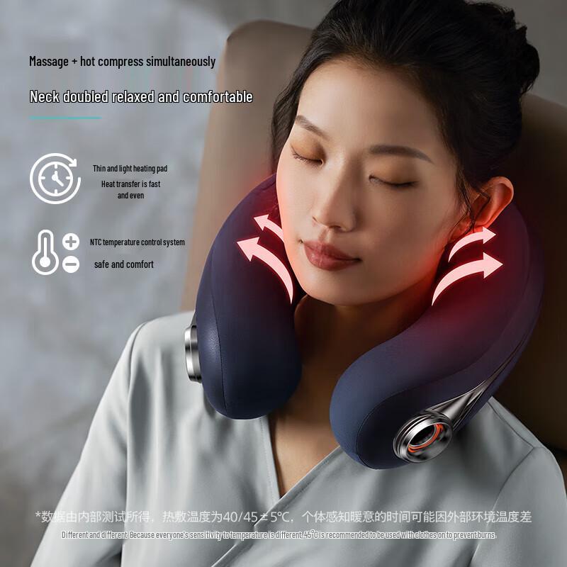 Philips 7101N 3D Heated Kneading Neck Massager Pillow