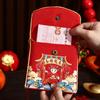 Traditional New Year Red Envelopes Blessing Hongbao Chinese Lucky Money Bag Cloth Red Pocket Spring Festival Supplies