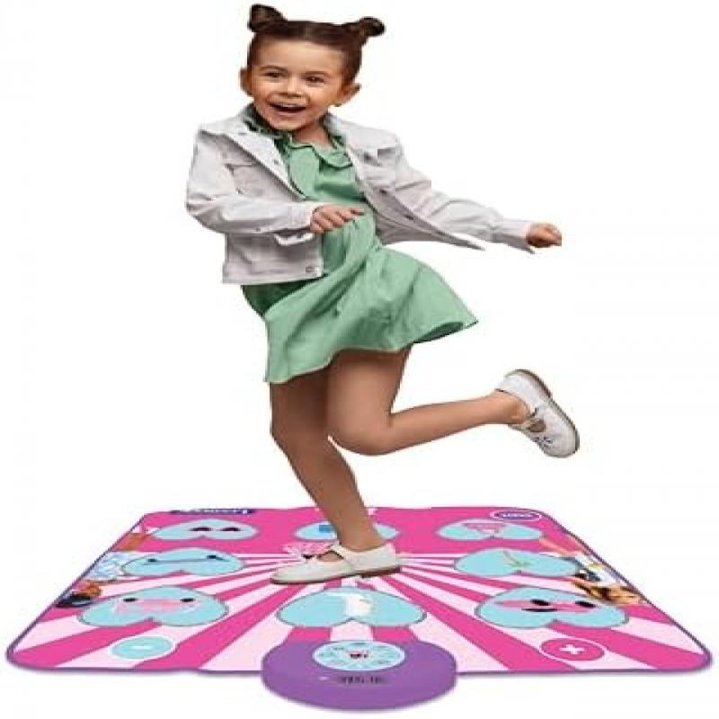 Barbie Electronic Dance Mat, Bluetooth & Light Up, 6 Game Modes, Pink