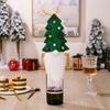 Santa Whimsical Hat And Antlers Wine Bottle Cover For Charming Festivities Christmas